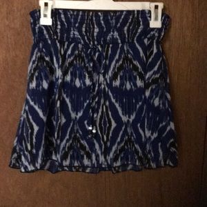 Aztec tie dye flowy skirt